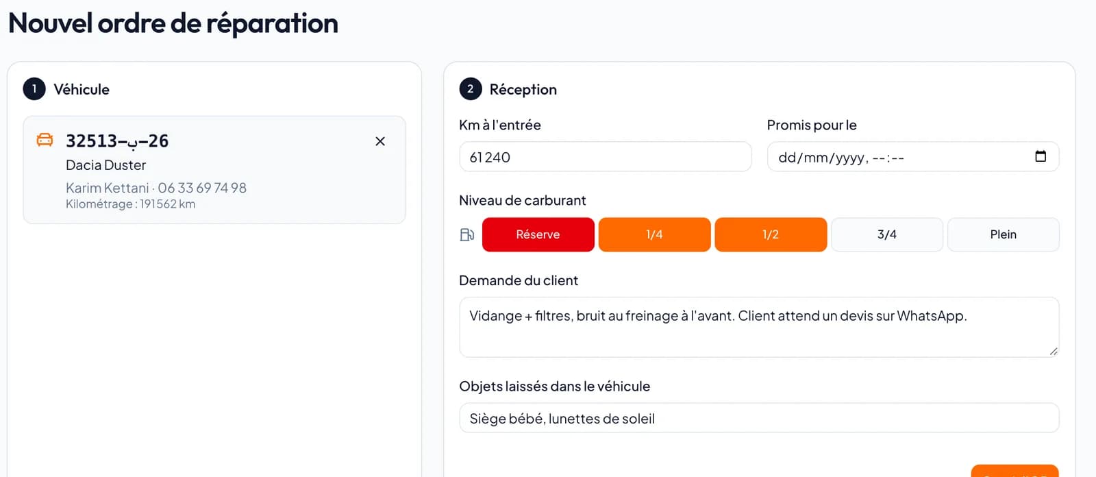 Une réception propre, en moins de 3 minutes